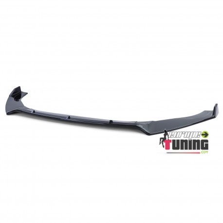 LAME DE SPOILER NOIR BRILLANT POUR PARE-CHOCS AVANT DE VOLKSWAGEN GOLF 7 GTI (05434)