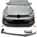 LAME DE SPOILER NOIR BRILLANT POUR PARE-CHOCS AVANT DE VOLKSWAGEN GOLF 7 GTI (05434)