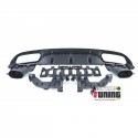 DIFFUSEUR FULL BLACK PACK C63 AVEC DOUBLES SORTIES MERCEDES CLASSE C C205 COUPE & A205 CAB (05436)