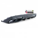 DIFFUSEUR FULL BLACK PACK C63 AVEC DOUBLES SORTIES MERCEDES CLASSE C C205 COUPE & A205 CAB (05436)