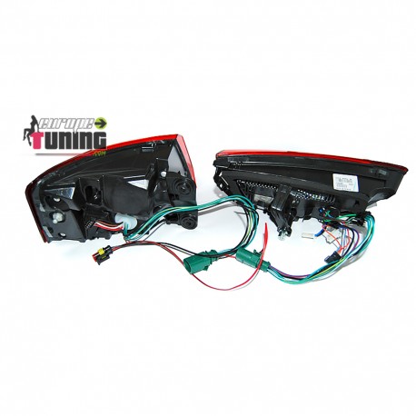 FEUX ROUGES A LED DYNAMIQUES AUDI A6 C7 BERLINE LOOK PHASE 2 POUR PHASE 1 2011-2014 (05442)