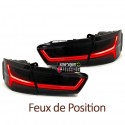 FEUX NOIRS A LED DYNAMIQUES AUDI A6 C7 BERLINE LOOK PHASE 2 POUR PHASE 1 2011-2014 (05446)