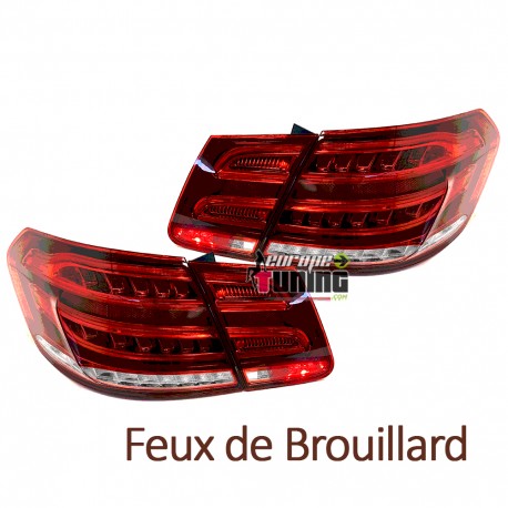 FEUX ROUGES CLIGNOTANTS LED DYNAMIQUES MERCEDES CLASSE E W212 BERLINE PH2 2013-2016 (05447)