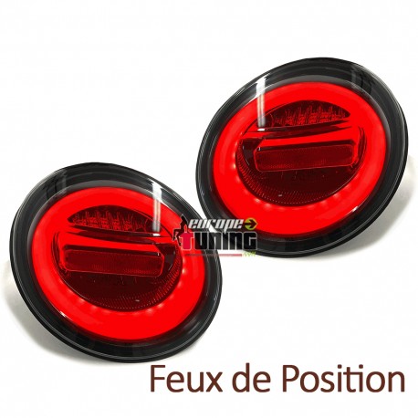 FEUX CELIS NOIRS AVEC CLIGNOTANTS LED SEQUENCIELS VW NEW BEETLE PH1 1998-2005  (05453)