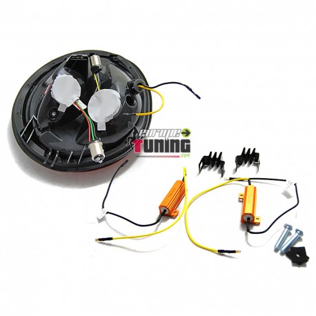 FEUX CELIS NOIRS AVEC CLIGNOTANTS LED SEQUENCIELS VW NEW BEETLE PH1 1998-2005  (05453)