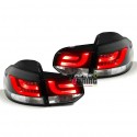 FEUX NOIRS PACK SPORT A LED AVEC TUBES CELIS POUR VW VOLKSWAGEN GOLF 6 (05454)