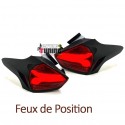 FEUX NOIRS LED AVEC CLIGNOTANTS SEQUENTIELS FORD FOCUS 3 2014-2018 PH2 (05455)