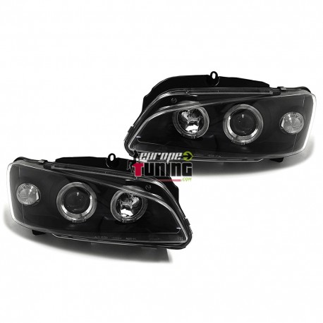 PHARES ANGEL EYES NOIRS PEUGEOT 106 PH2 (14610)