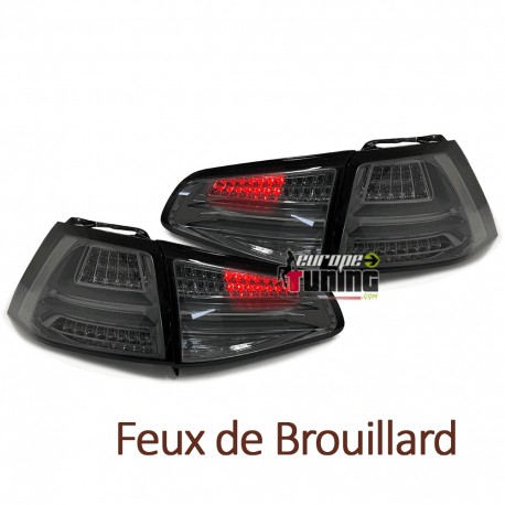 FEUX FUMES PACK SPORT DOUBLES BANDES VW VOLKSWAGEN GOLF 7 2012-2017 (05466)