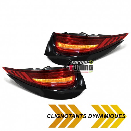 FEUX ROUGES CLIGNOTANTS LED SEQUENTIELS PORSCHE 911 997 MK2 2008-2012 LOOK 991 (05467)