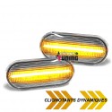 REPETITEURS CHROME CLIGNOTANTS LEDS SEQUENTIELS VOLKSWAGEN VW SEAT & FORD (05468)