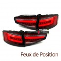 FEUX ROUGES CLIGNOTANTS LED SEQUENTIELS DYNAMIQUES AUDI A4 B8 BERLINE PH2 2011-2015 (05470)