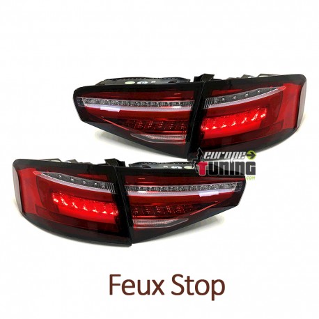 FEUX ROUGES CLIGNOTANTS LED SEQUENTIELS DYNAMIQUES AUDI A4 B8 BERLINE PH2 2011-2015 (05470)