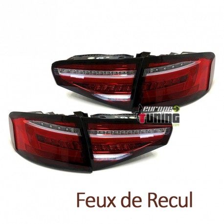FEUX ROUGES CLIGNOTANTS LED SEQUENTIELS DYNAMIQUES AUDI A4 B8 BERLINE PH2 2011-2015 (05470)