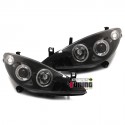 PHARES ANGEL EYES NOIRS PEUGEOT 307 ELECTRIQUES (03320)