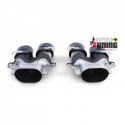 DOUBLES SORTIES RONDES ECHAPPEMENT NOIRES SPORT LOOK PACK AMG E53 MERCEDES CLASSE E W213 (05476)