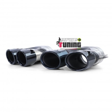 DOUBLES SORTIES RONDES ECHAPPEMENT NOIRES SPORT LOOK PACK AMG E53 MERCEDES CLASSE E W213 (05476)