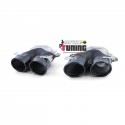 DOUBLES SORTIES RONDES ECHAPPEMENT NOIRES SPORT LOOK PACK AMG E53 MERCEDES CLASSE E W213 (05476)
