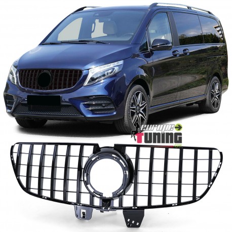 CALANDRE PANAMERICANA FULL BLACK LIGNE AMG GT-R MERCEDES CLASSE V W447 PH2 2019 (05493)