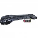 DIFFUSEUR NOIR AVEC SORTIES CHROME LIGNE AMG E63 S MERCEDES CLASSE E W212 PH2 PACK SPORT (05494)