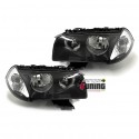 2 PHARES NOIRS OPTIQUES FEUX AVANTS BMW X3 TYPE E83 PHASE 1 2003-2006 (05499)