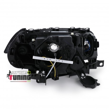 2 PHARES NOIRS OPTIQUES FEUX AVANTS BMW X3 TYPE E83 PHASE 1 2003-2006 (05499)