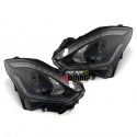 PHARES NOIRS CLIGNOTANTS DYNAMIQUES AVEC FEUX DE JOUR POUR SUZUKI SWIFT III 2017- (05505)