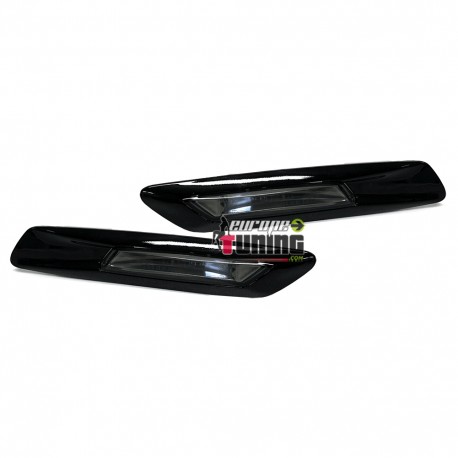 2 CLIGNOTANTS REPETITEURS LEDS NOIRS BMW SERIE 5 F10 / F11 (05508)