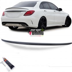 BECQUET SPOILER COFFRE SPORT NOIR BRILLANT MERCEDES CLASSE C W205 STYLE AMG (05525)