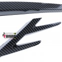 CADRES GRILLES ENJOLIVEURS ANTI BROUILLARD STYLE GTI CARBONE VW GOLF 7 PH2 (05537)