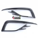 CADRES GRILLES ENJOLIVEURS ANTI BROUILLARD STYLE GTI CARBONE VW GOLF 7 PH2 (05537)