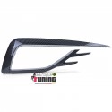 CADRES GRILLES ENJOLIVEURS ANTI BROUILLARD STYLE GTI CARBONE VW GOLF 7 PH2 (05537)