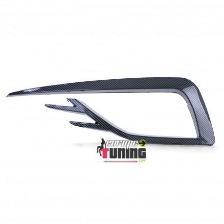 CADRES GRILLES ENJOLIVEURS ANTI BROUILLARD STYLE GTI CARBONE VW GOLF 7 PH2 (05537)