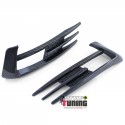 CADRES GRILLES ENJOLIVEURS ANTI BROUILLARD STYLE GTI CARBONE VW GOLF 7 PH1 (05538)