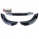 SPOILER AVANT SPORT NOIR BRILLANT POUR PARE CHOCS VW POLO 9N3 2005-2009 (05541)