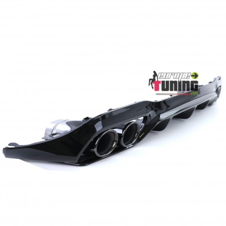 DIFFUSEUR SPORT NOIR PACK SPORT AVEC DOUBLES SORTIES MERCEDES CLASSE E W213 (05010)