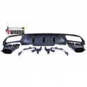 DIFFUSEUR SPORT STYLE AMG E63 AVEC SORTIES CHROME MERCEDES CLASSE E W213 STANDARD PH1 (05543)