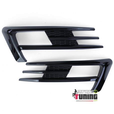 CADRES GRILLES ENJOLIVEURS ANTI BROUILLARD NOIR VW GOLF 7 SPORT PH1 (05554)