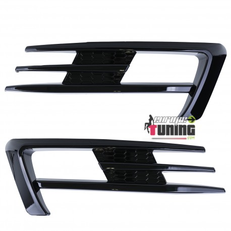 CADRES GRILLES ENJOLIVEURS ANTI BROUILLARD NOIR VW GOLF 7 SPORT PH1 (05554)
