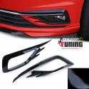 CADRES GRILLES ENJOLIVEURS ANTI BROUILLARD SPORT NOIR BRILLANT VW GOLF 7 PH2 (05555)