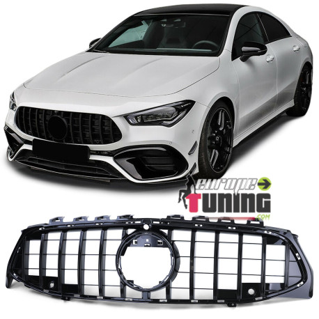 CALANDRE PANAMERICANA LIGNE AMG GT FULL BLACK MERCEDES CLA W118 C118 X118 2019- (05568)