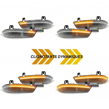 CLIGNOTANTS DE RETROVISEURS SEQUENTIELS A LED DYNAMIQUE VW GOLF 5 - GOLF 6 SW - VW PASSAT (05576)