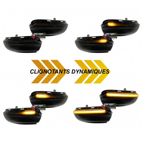 CLIGNOTANTS DE RETROVISEURS SEQUENTIELS A LED DYNAMIQUE VW GOLF 6 BERLINE & TOURAN II (05577)
