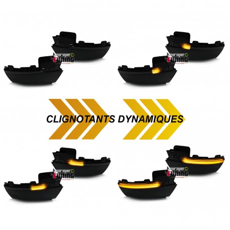 CLIGNOTANTS DE RETROVISEURS SEQUENTIELS A LED DYNAMIQUE VW POLO 5 6R & 6C 2009-2017 (05578)