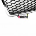 CALANDRE SPORT NOIRE ET CHROME LOOK RS4 AUDI A4 B7 2004-2008 (05582)