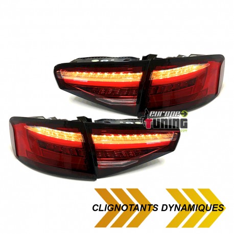 FEUX ROUGES CLIGNOTANTS LED SEQUENTIELS DYNAMIQUES AUDI A4 B8 BERLINE PH2 2011-2015 (05470)