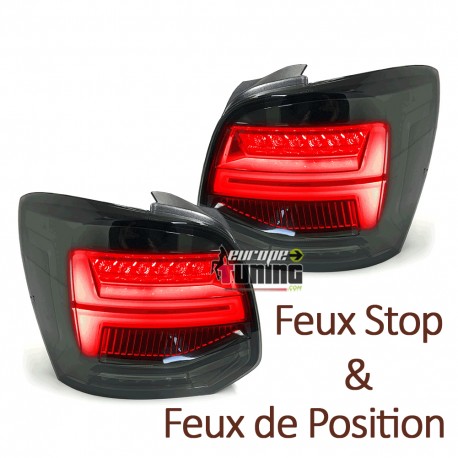 FEUX NOIRS BARRES CELIS ET CLIGNOTANTS LED DYNAMIQUES VOLKSWAGEN VW POLO V 6R & 6C (05589)