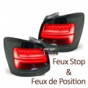 FEUX NOIRS BARRES CELIS ET CLIGNOTANTS LED DYNAMIQUES VOLKSWAGEN VW POLO V 6R & 6C (05589)
