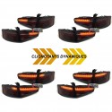 FEUX ROUGES NOIRS LED SEQUENTIELS DYNAMIQUES AUDI A4 B8 BERLINE PH2 A AMPOULES DE SERIE (05593)