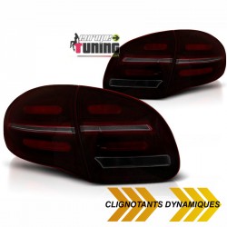 FEUX ROUGES NOIRS CLIGNOTANTS LED DYNAMIQUES PORSCHE CAYENNE II PH1 2010-2015 (05592)